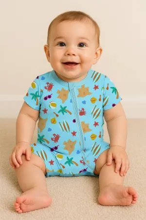 Easy returns Beach Day Clean lines Shorts Onesie
