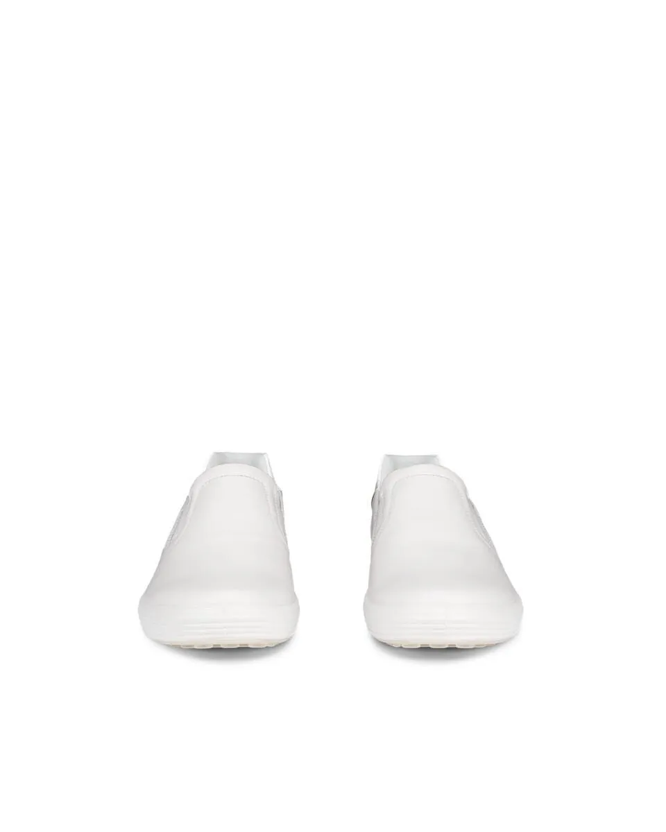 Ecco Women's Soft 7 Easy Slip On Shoe - White/Patent White