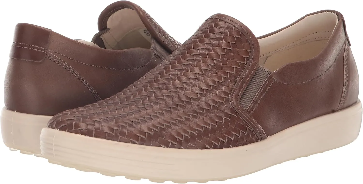 ECCO Women's Soft 7 Woven Slip on 2.0 Sneaker