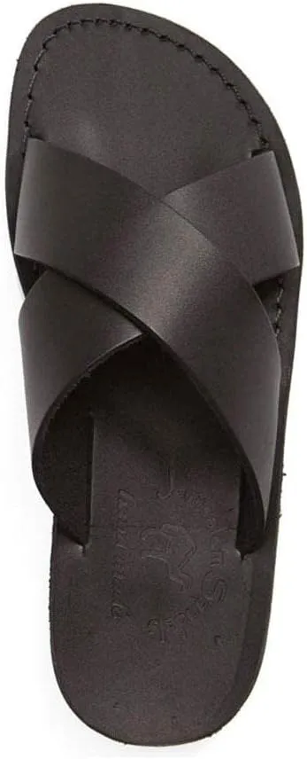 Elan - Leather Cross Strap Sandal - Womens Sandals
