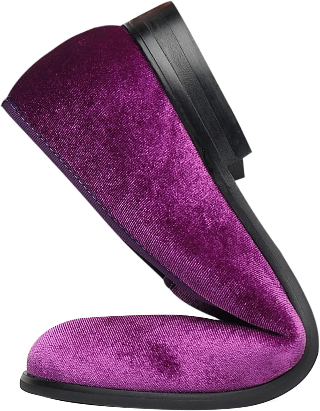 ELANROMAN Men's Loafers Velvet Embroidery Slip on Penny Party Wedding Prom Shoes