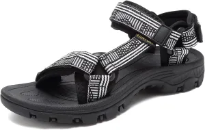EQUICK Sport Sandals for Women, Open Toe Strap Sandal Anti-skidding Outdoor Water Sandals Comfortable Athletic Sandals for Beach