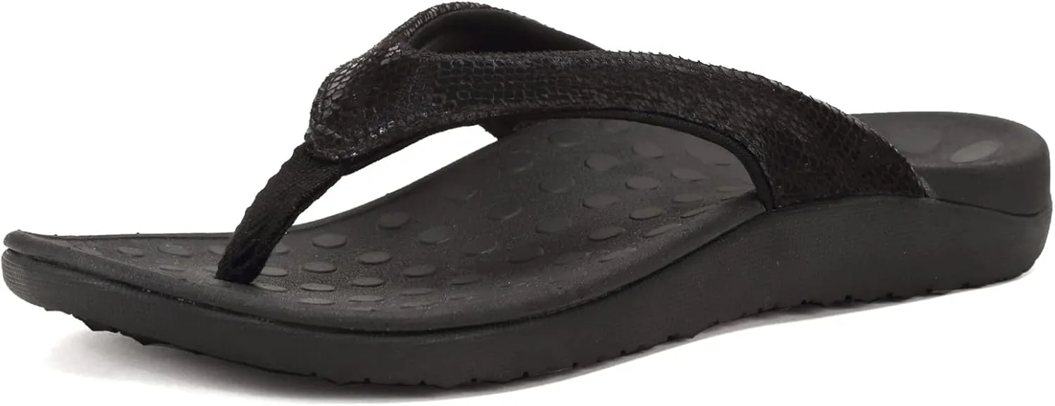 FANTURE Women Orthotic Arch Support Sandal for Comfortable Walk Thong Style Casual Flip Flops