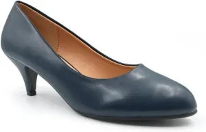 Fashion Thirsty Womens Ladies Low Heel Court Shoes Comfort Pumps Smart Office Formal Work Party Wedding Occasion Heeled Court Heels Slip On Shoes