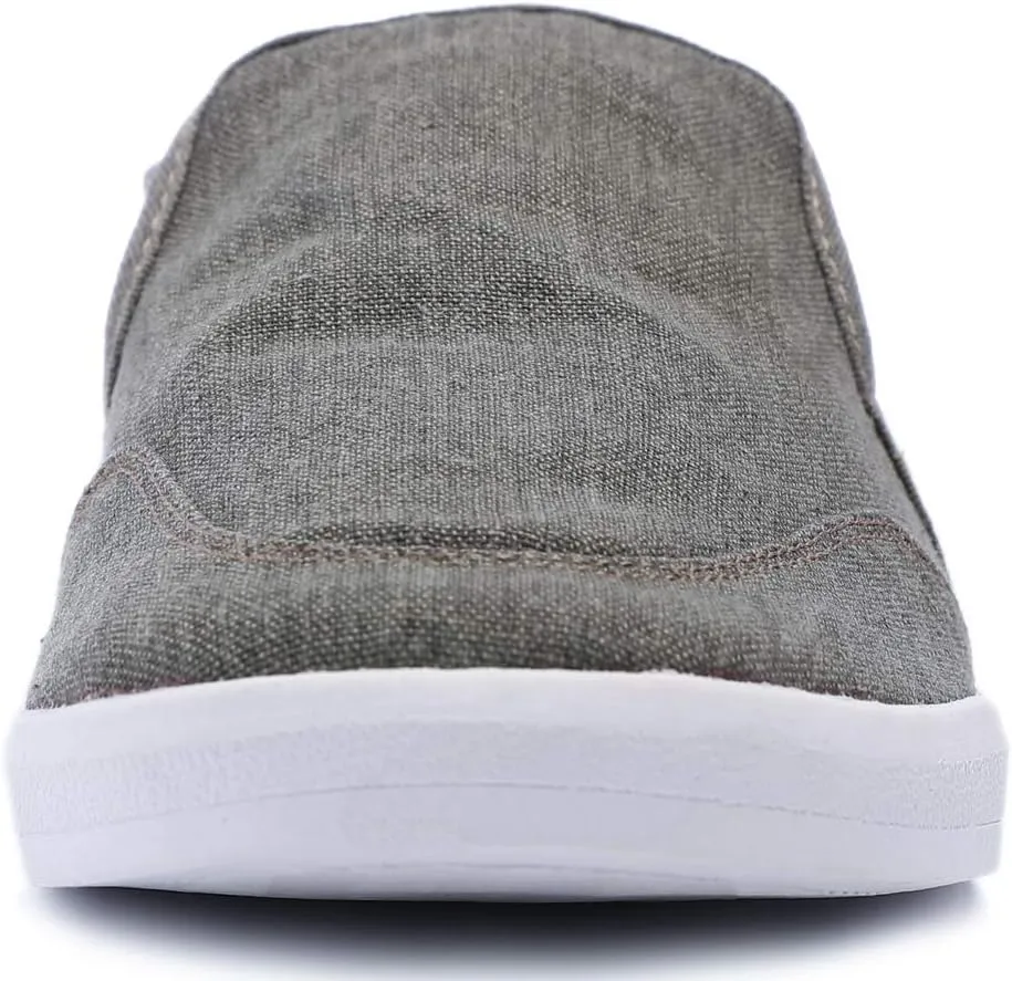FEVERSOLE Comfort Women's Slip-On Lightweight Walking Shoes Casual Outfits Canvas Breathable Soft Loafers