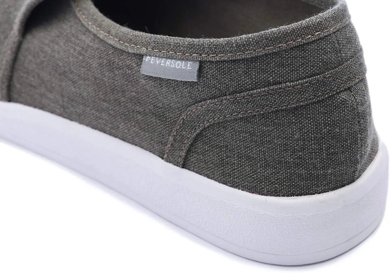FEVERSOLE Comfort Women's Slip-On Lightweight Walking Shoes Casual Outfits Canvas Breathable Soft Loafers