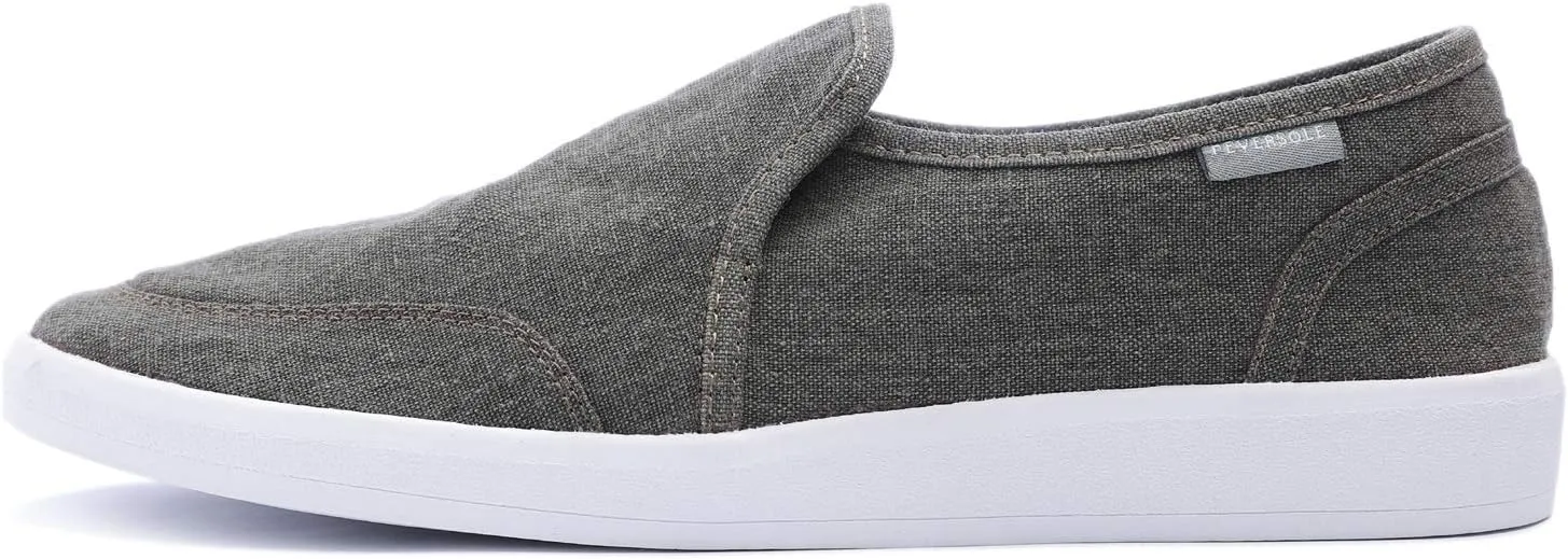 FEVERSOLE Comfort Women's Slip-On Lightweight Walking Shoes Casual Outfits Canvas Breathable Soft Loafers