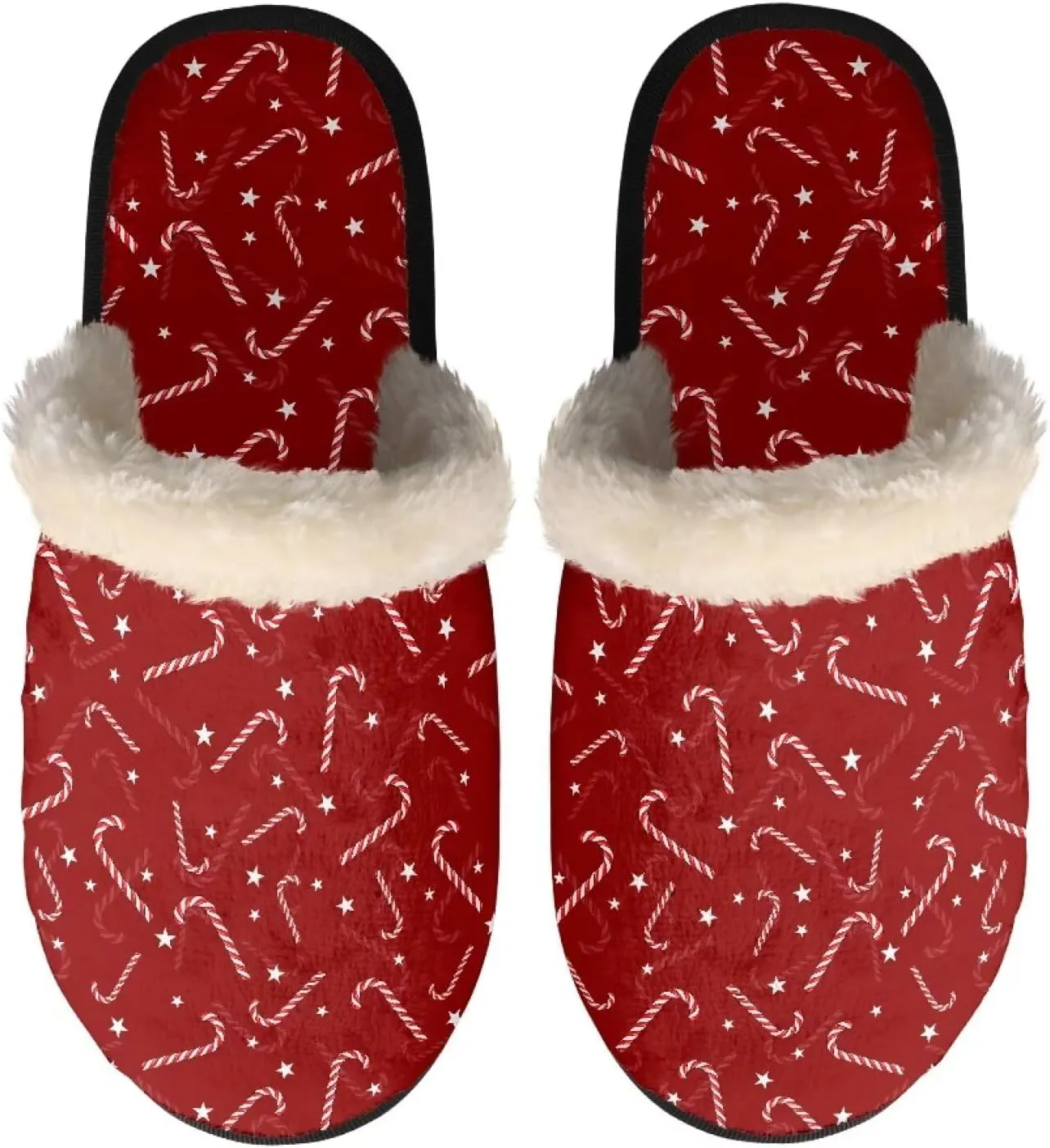Flashideas House Slippers for Woman Fuzzy Keep Warm for Winter Indoor Soft Cushion Non-slip Fluffy Slides Slippers