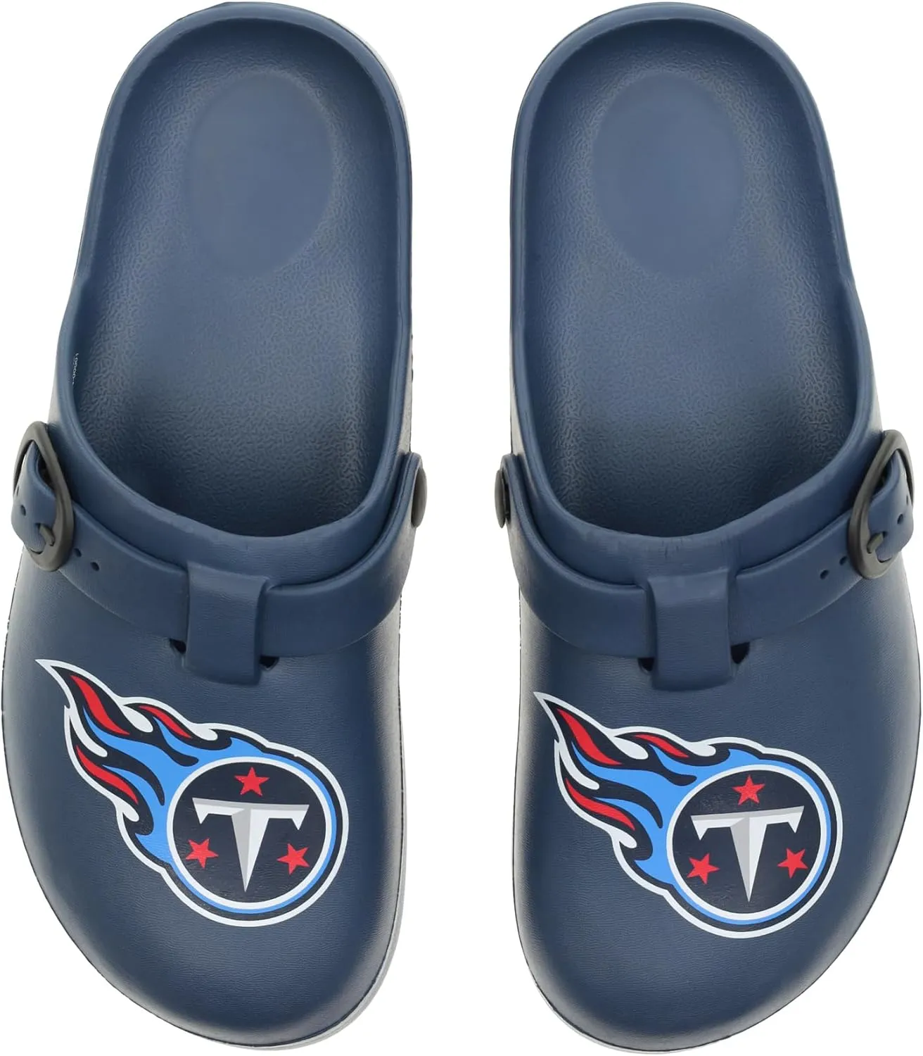 FOCO Open Back Buckle Clog – Comfortable Slip-On Sandals for NFL Fans, Officially Licensed Team Footwear