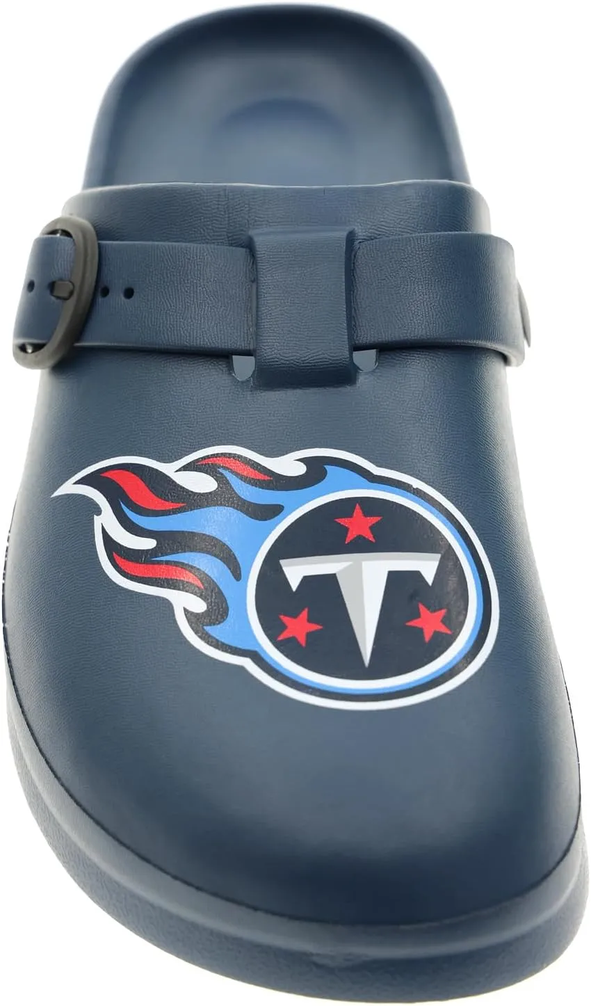 FOCO Open Back Buckle Clog – Comfortable Slip-On Sandals for NFL Fans, Officially Licensed Team Footwear