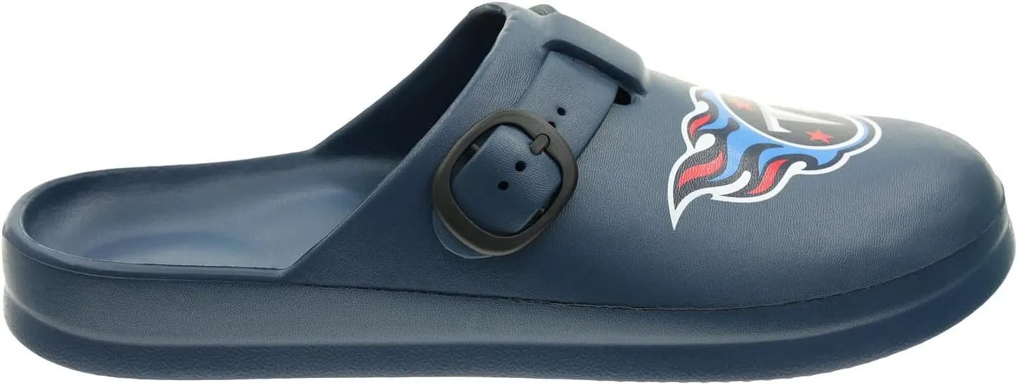 FOCO Open Back Buckle Clog – Comfortable Slip-On Sandals for NFL Fans, Officially Licensed Team Footwear