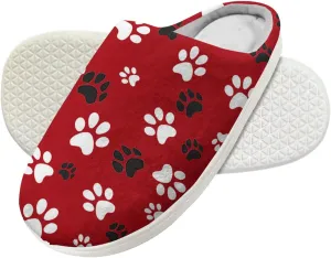Forchrinse Christmas Bell Girls Plush House Slippers Boys Christmas Slippers Non Slip Winter Warm Slippers for Kids Slip on Home Clogs Slippers