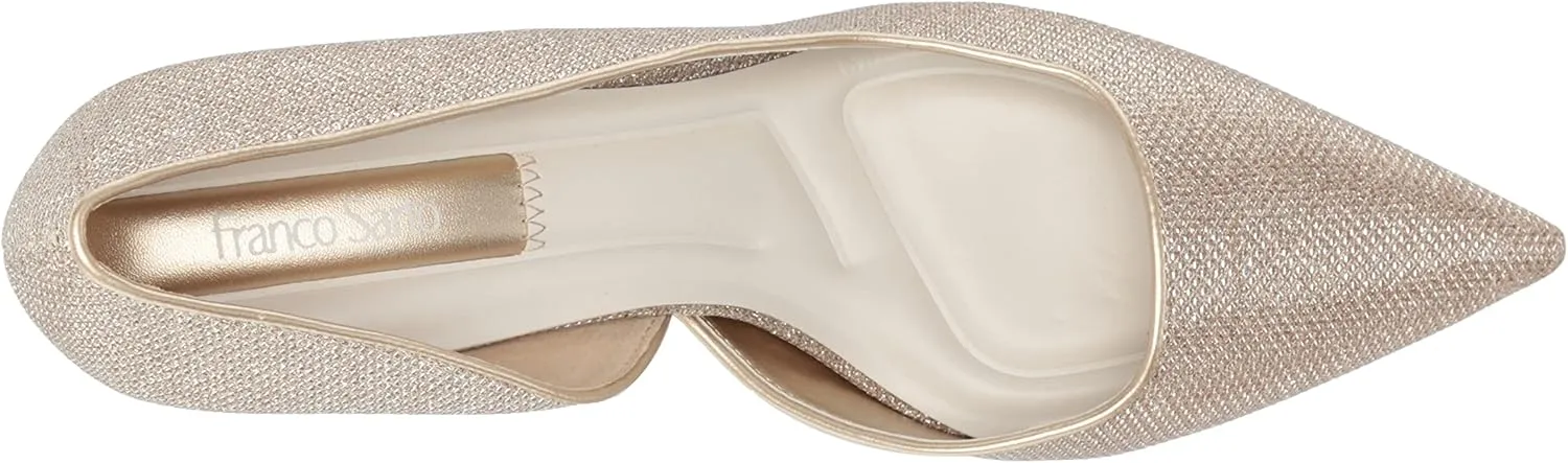 Franco Sarto Women's Tana Pointed Toe D'Orsay Mid Heel Pump