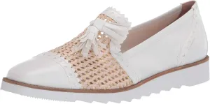 French Sole FS/NY Women's Woven Smoking Slipper Loafer Flat