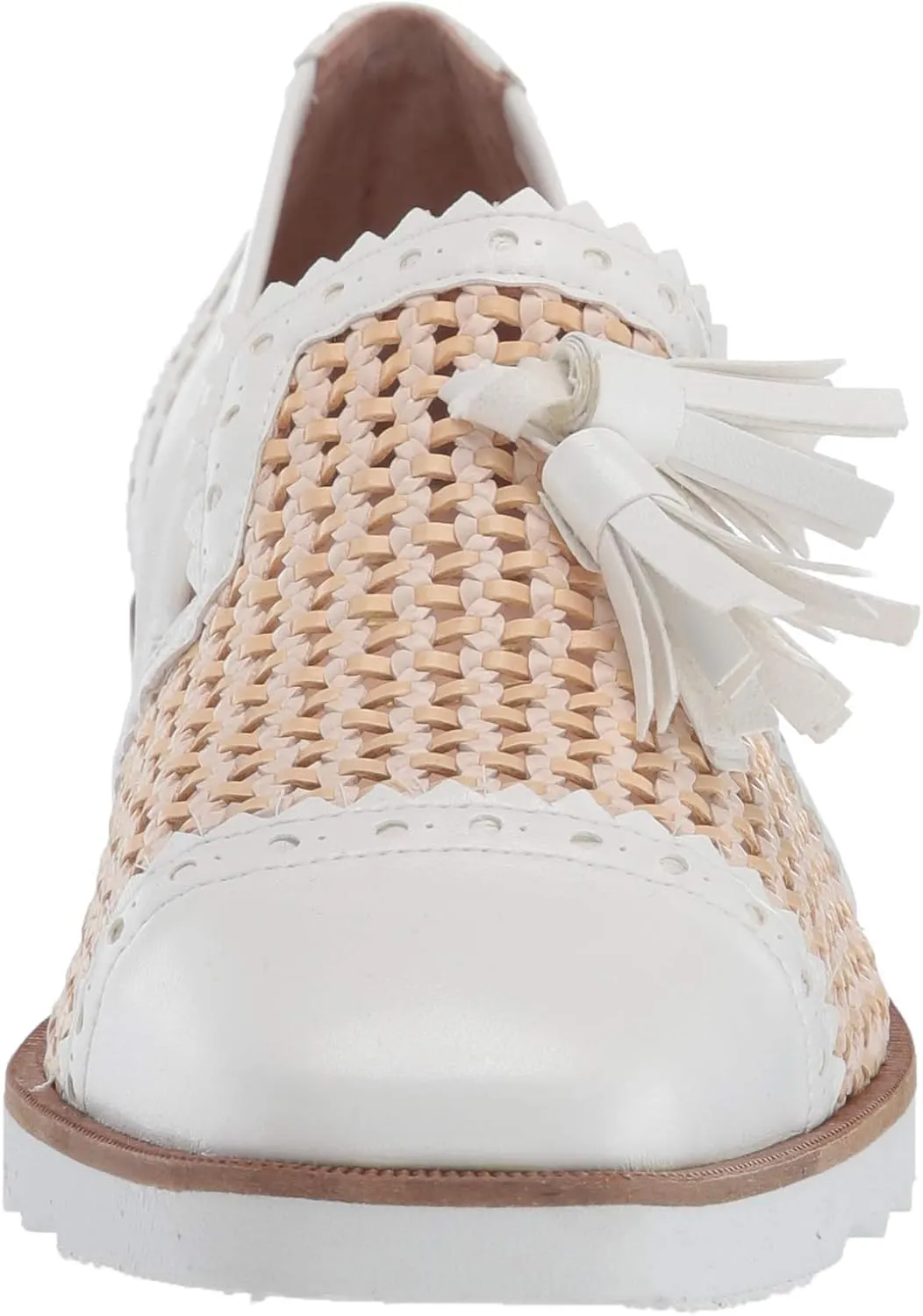 French Sole FS/NY Women's Woven Smoking Slipper Loafer Flat