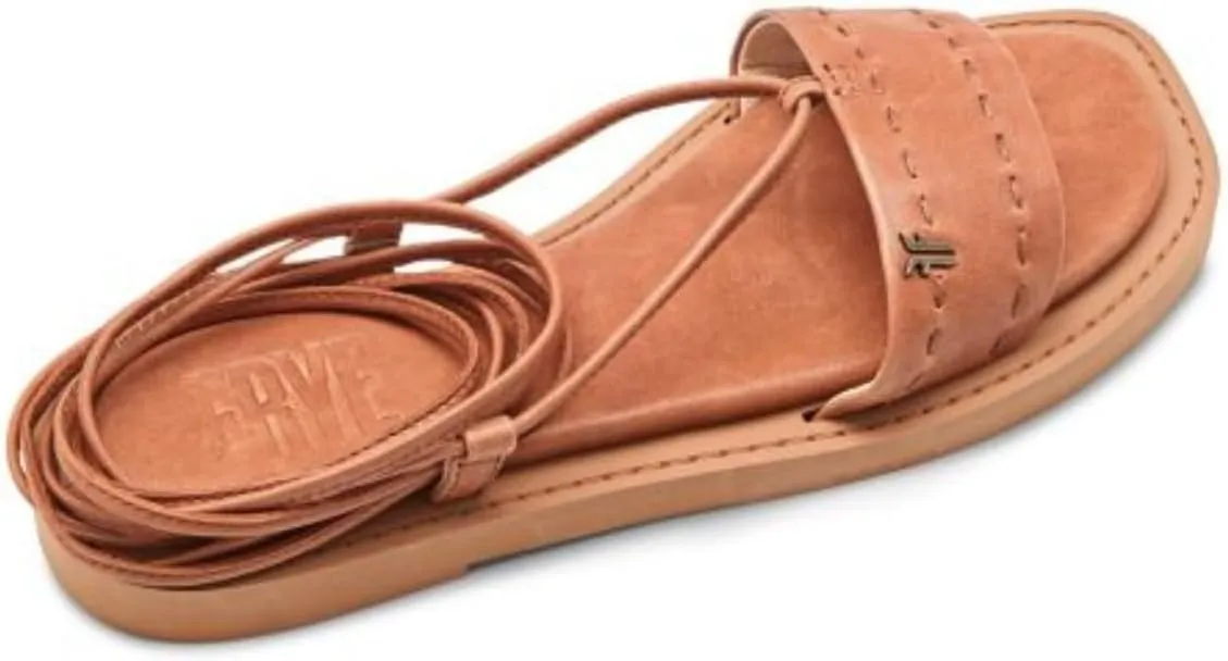 Frye Faye Ankle Tie Sandal for Women, Stylish and Comfortable Leather Design, Elegant Footwear