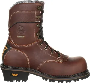 Georgia Boot AMP LT Logger Composite Toe Waterproof Work Boot Size 12(M)
