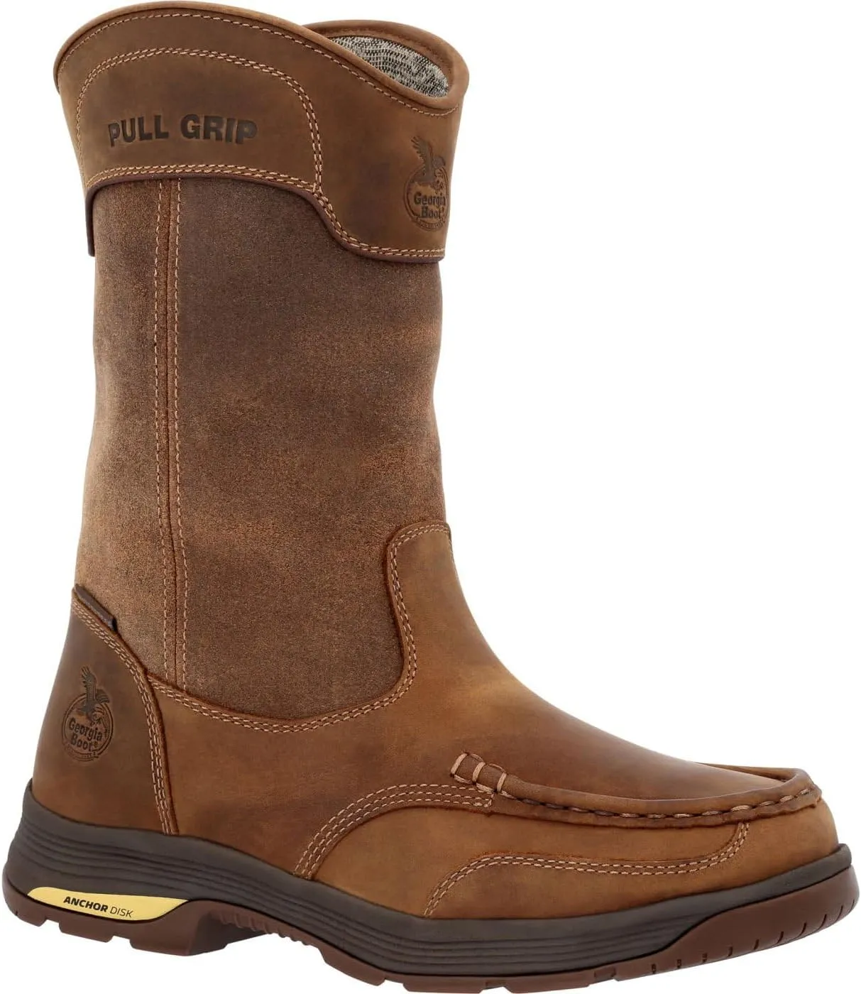 Georgia Boot Athens SuperLyte Waterproof Wellington Pull-On Boot Size 11.5(M)