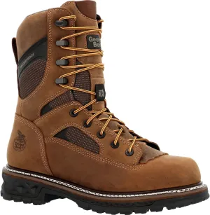 Georgia Boot LTX Logger 9" Composite Toe Waterproof Work Boot, Brown, Size 11(M)