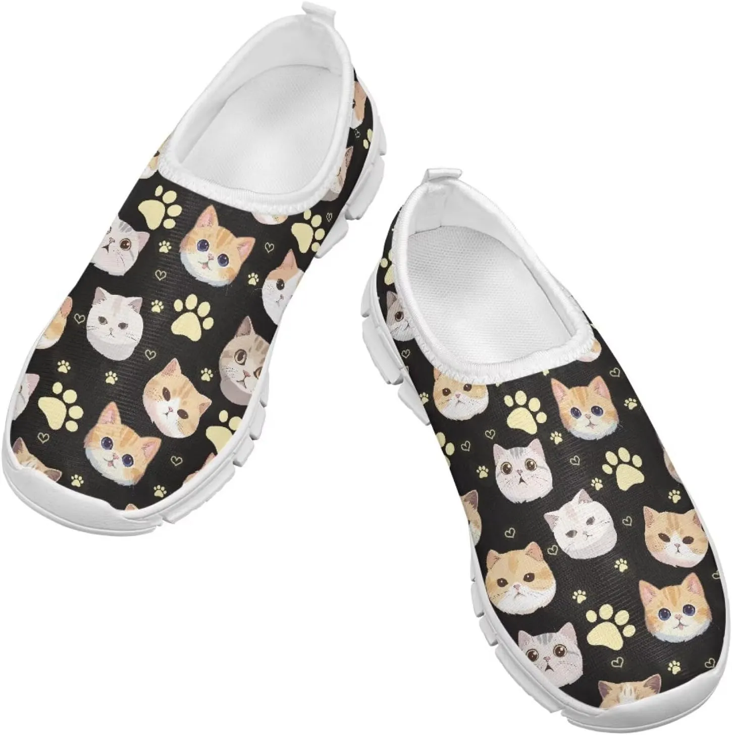 Girls Kids Slip On Sneakers Big Kids Casual Gym Tennis Shoes Soft Sole