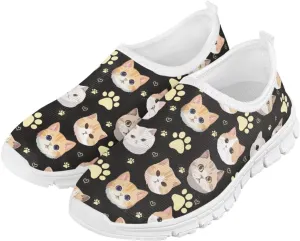 Girls Kids Slip On Sneakers Big Kids Casual Gym Tennis Shoes Soft Sole