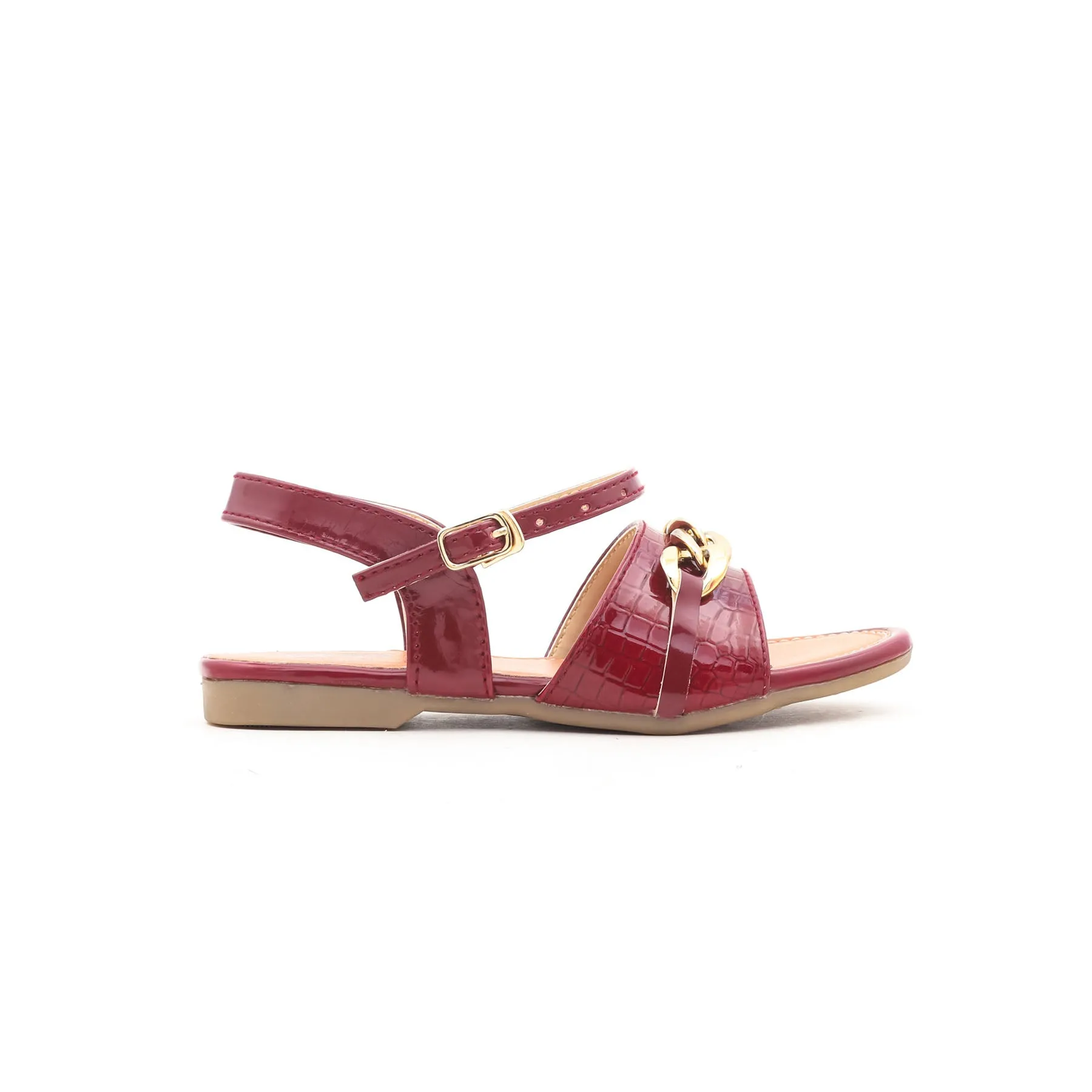 Girls Maroon Formal Sandal KD7446