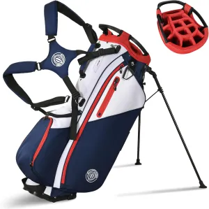 Golf Stand Bag 14 Way, Lightweight Golf Bags for Men Women with Stand, Padded Ergonomic Double Strap, Full Length Dividers, Multiple Pockets, Rain Hood