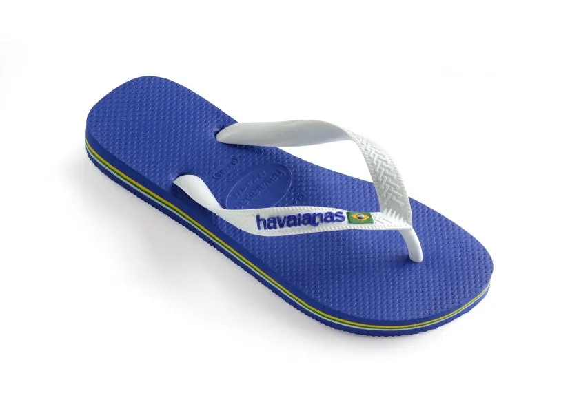 .Havaianas Mens Brazil Logo Blu/Wht - (BRAZILLOGO) - HV3 - R1L6/F