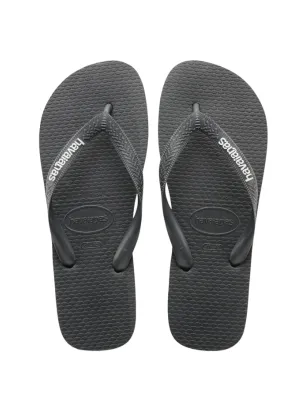 .Havaianas Mens Logo Filete Black/Graphite - (LOGOFILETE) - HV16 - F