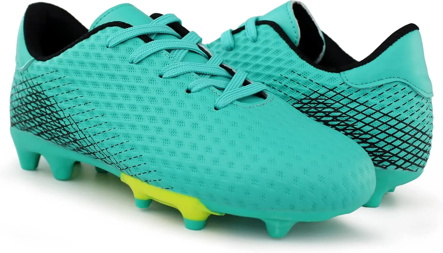 Hawkwell Kids Athletic Firm Ground Outdoor Comfortable Soccer Cleats Shoes(Toddler/Little Kid/Big Kid)