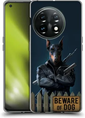 Head Case Designs Officially Licensed Vincent HIE Beware of Dog Canidae Soft Gel Case Compatible with OnePlus 11 5G