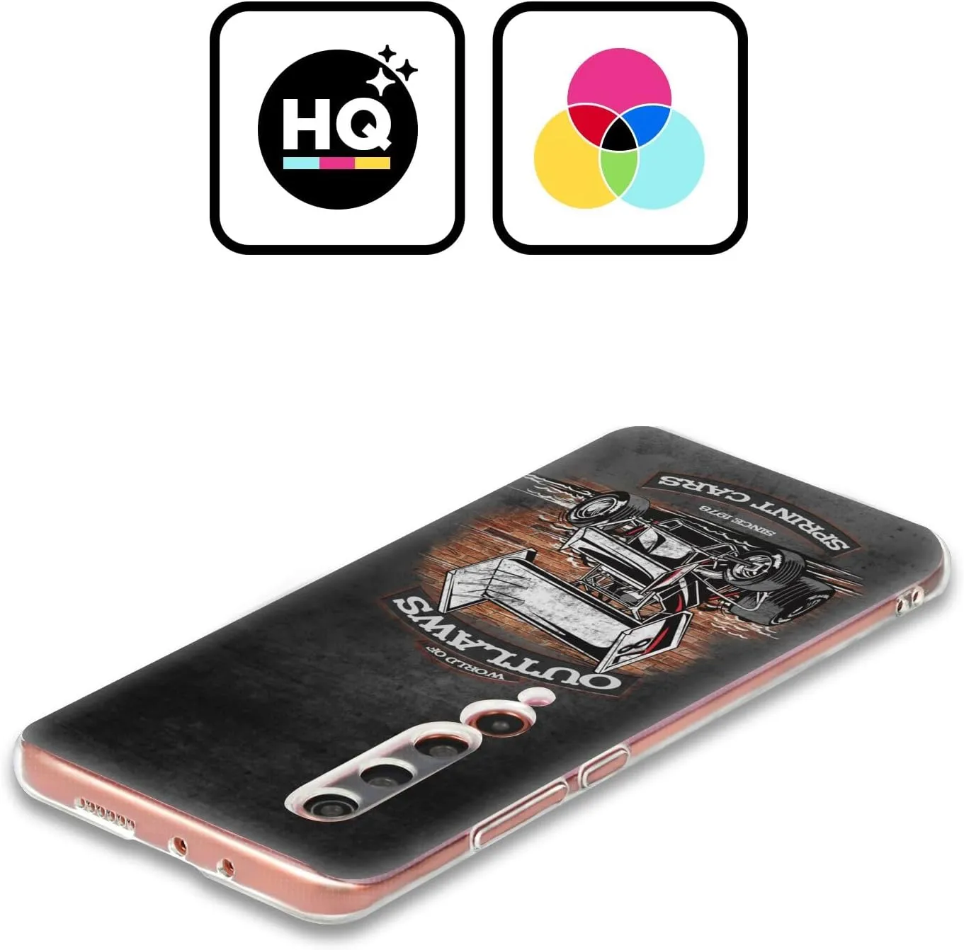 Head Case Designs Officially Licensed World of Outlaws Brickyard Sprint Car Western Graphics Soft Gel Case Compatible with Xiaomi 14 Pro