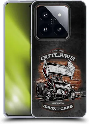 Head Case Designs Officially Licensed World of Outlaws Brickyard Sprint Car Western Graphics Soft Gel Case Compatible with Xiaomi 14 Pro