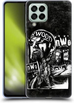 Head Case Designs Officially Licensed WWE Fathead Superstar NWO Soft Gel Case Compatible with Samsung Galaxy M53 (2022)