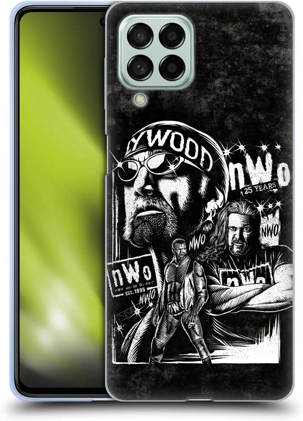 Head Case Designs Officially Licensed WWE Fathead Superstar NWO Soft Gel Case Compatible with Samsung Galaxy M53 (2022)