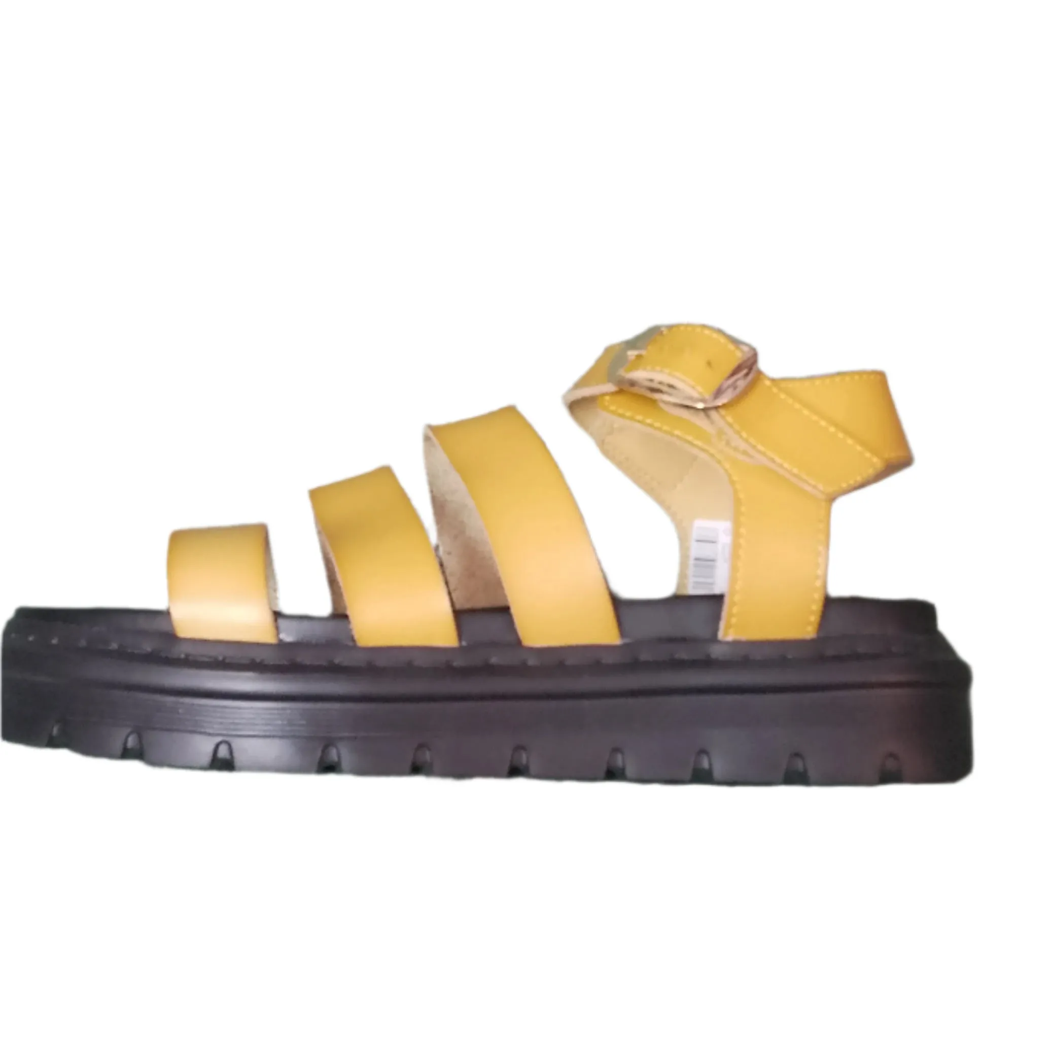 Heavenly Feet Saffron Chunky Sandal in Mustard