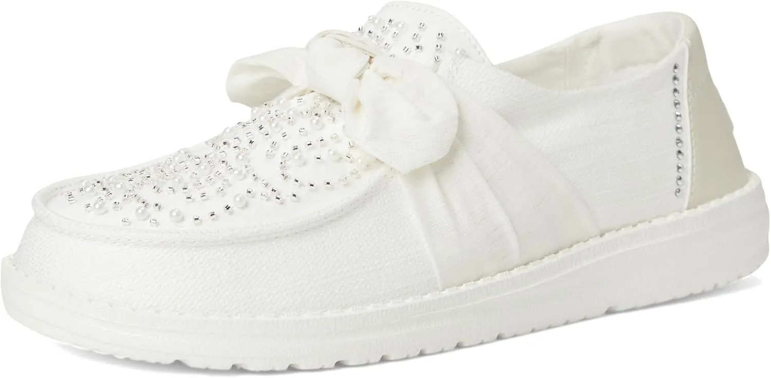 Hey Dude Women's Wendy Bow Embellishment Loafer
