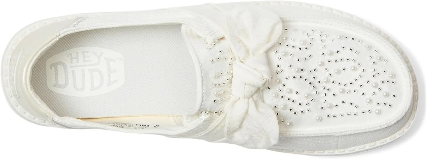 Hey Dude Women's Wendy Bow Embellishment Loafer