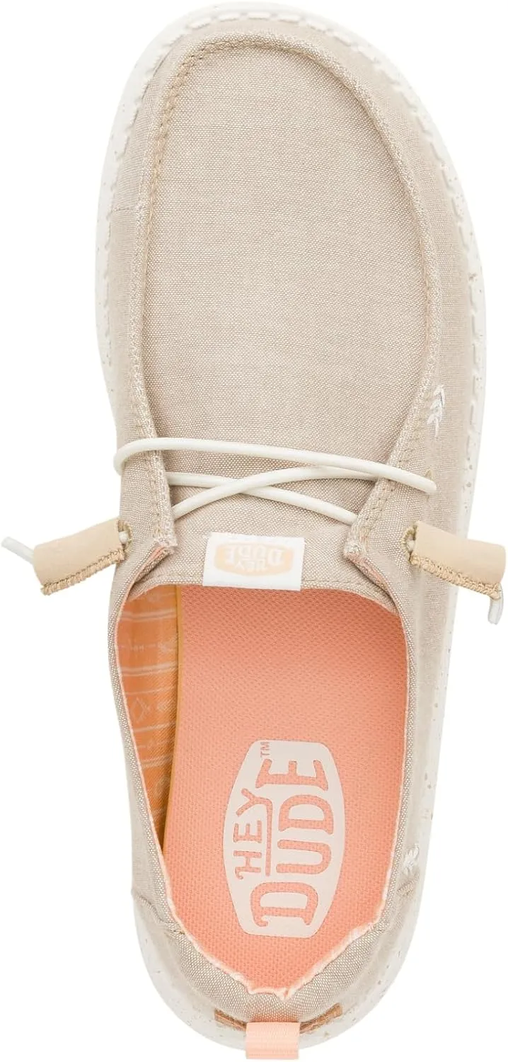 Hey Dude Women's Wendy Chambray Lace-Up Loafer