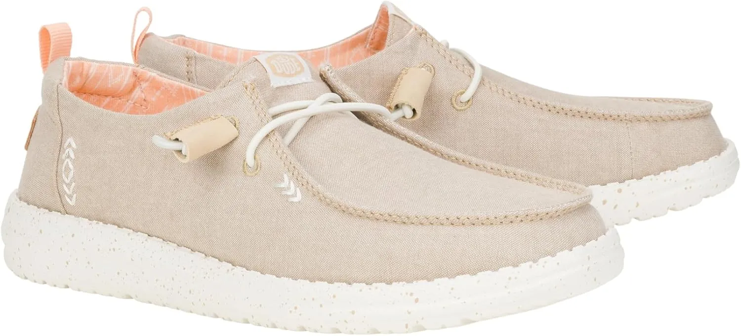 Hey Dude Women's Wendy Chambray Lace-Up Loafer