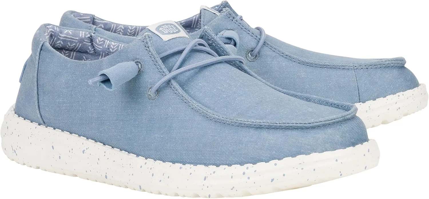 Hey Dude Women's Wendy Chambray Lace-Up Loafer