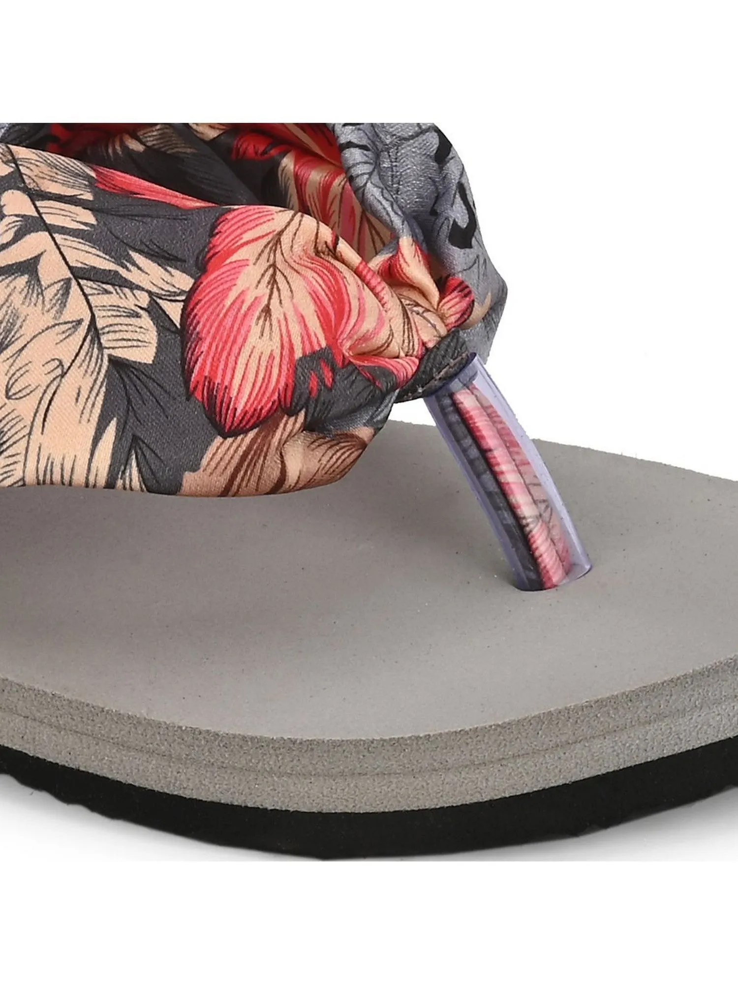 Hirolas® Women Multi-color PrintedThong Flip_Flops (HROWFF05GRY)