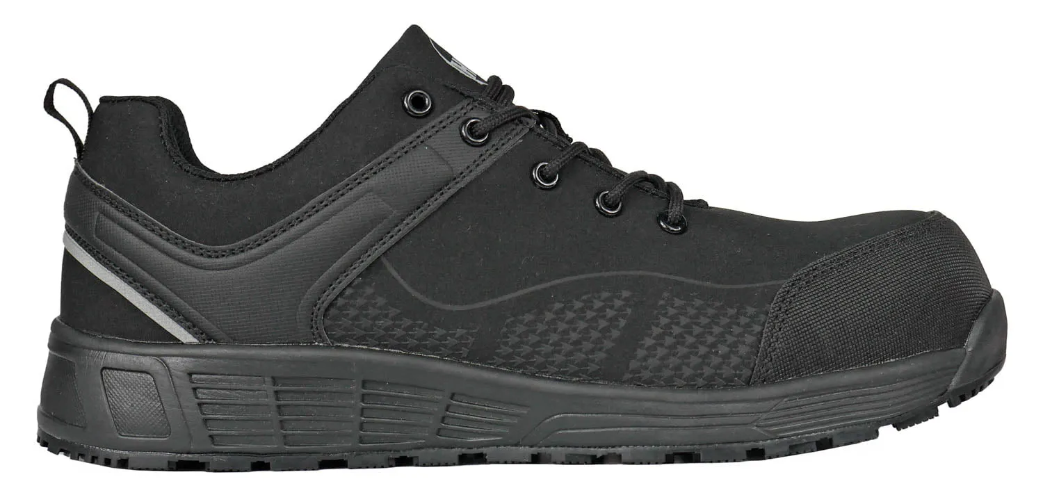 Hoss Boots Womens Wheeler Low Composite toe Black Textile Work Shoes
