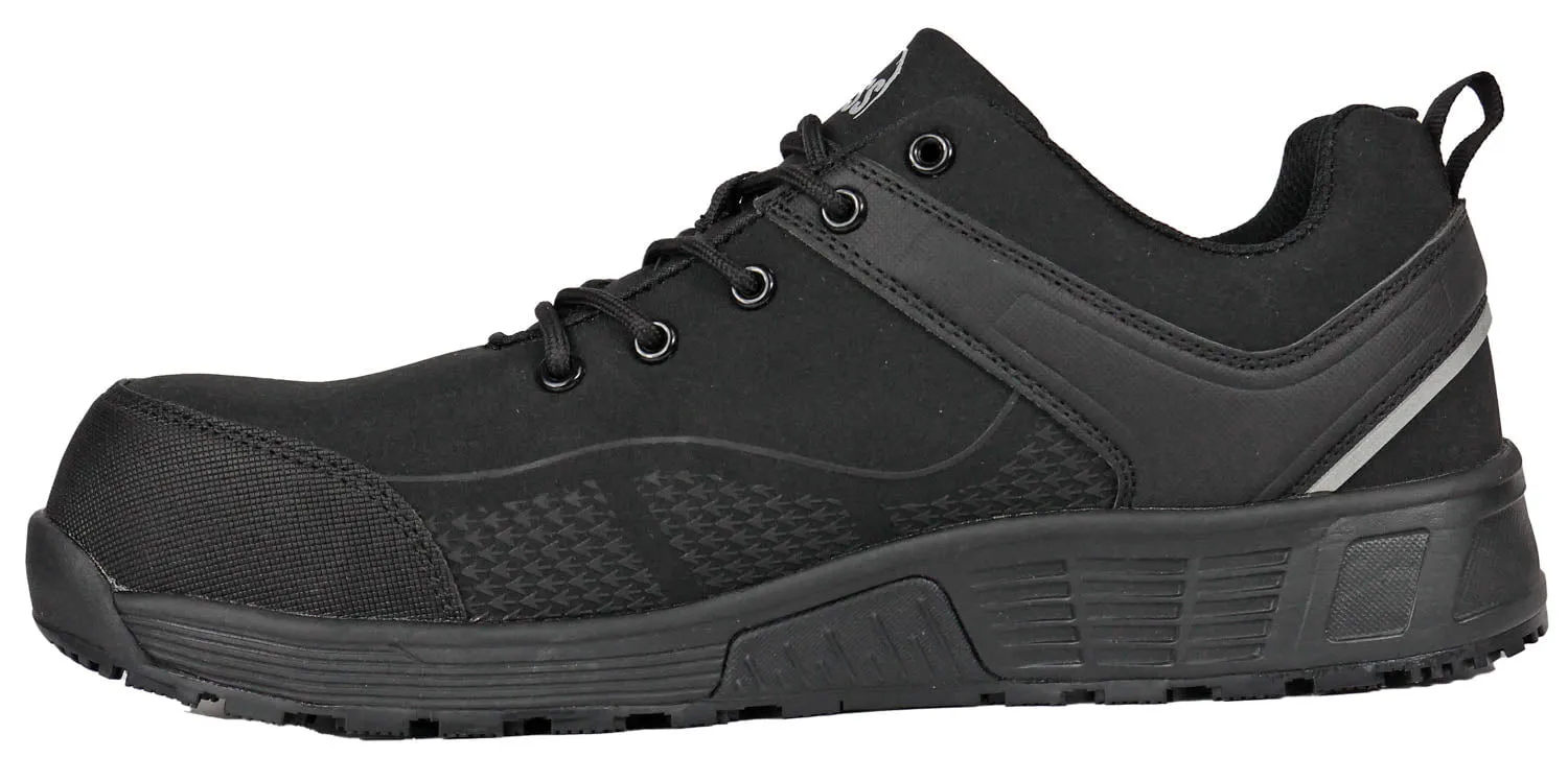 Hoss Boots Womens Wheeler Low Composite toe Black Textile Work Shoes