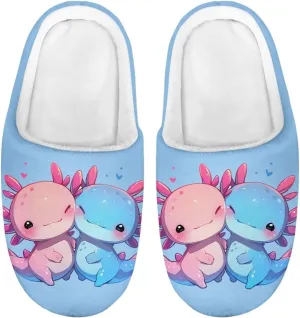 House Slippers for Girls Kids Cozy Fuzzy Slippers Boys Soft Plush Slip On Shoes Cute Winter Bedroom Slipper