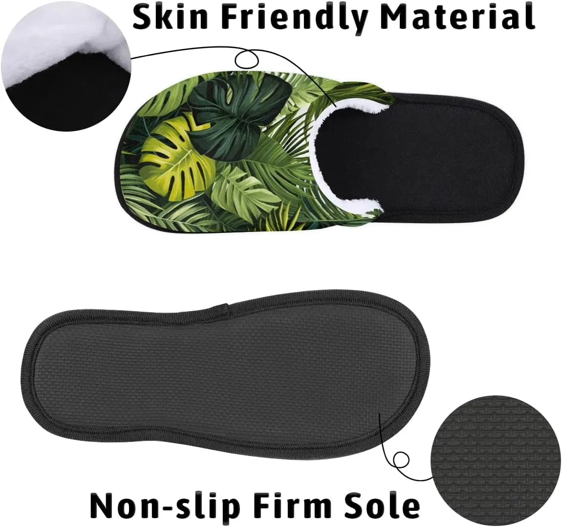 House Slippers for Women Men Soft Cozy Non Slip Lightweight Winter House Shoes for Indoor Outdoor