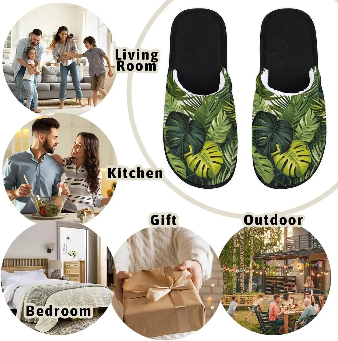 House Slippers for Women Men Soft Cozy Non Slip Lightweight Winter House Shoes for Indoor Outdoor