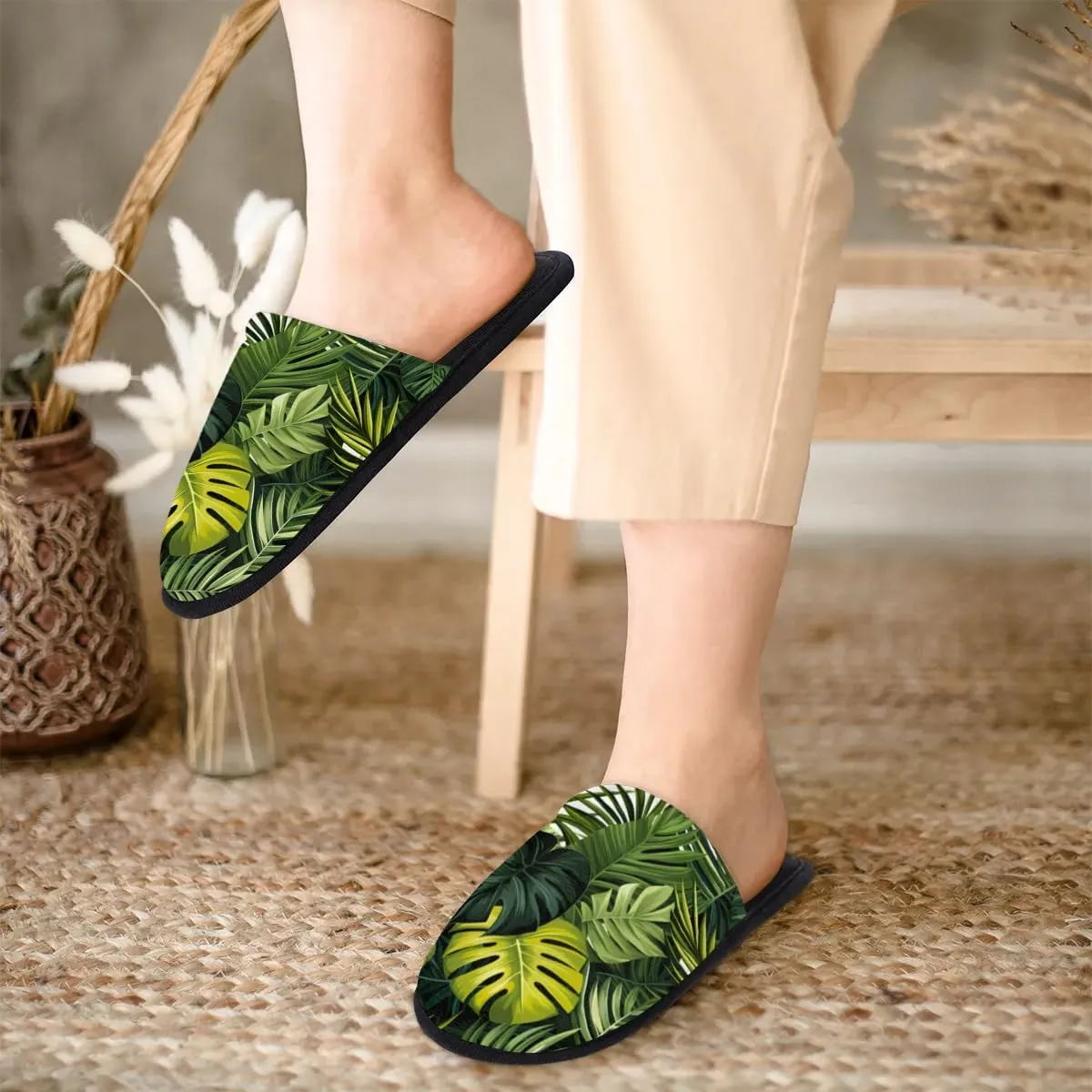 House Slippers for Women Men Soft Cozy Non Slip Lightweight Winter House Shoes for Indoor Outdoor