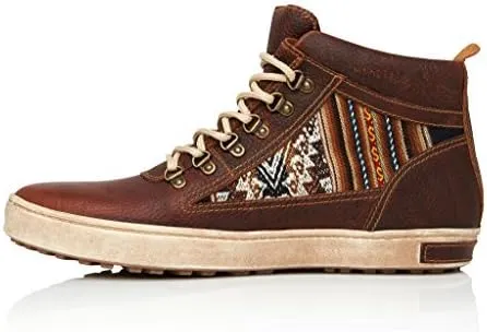 Inkkas - Brown Leather Camping Boot - Handcrafted Artisan Women's & Men's Rugged and Durable Leather Shoes