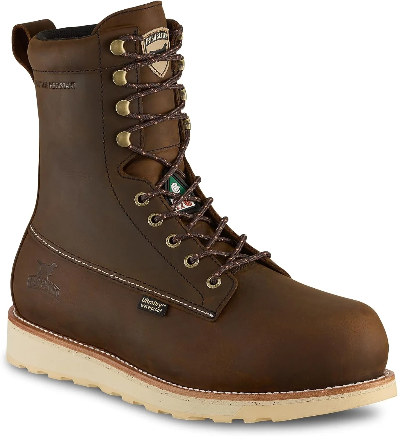 Irish Setter, Wingshooter ST, Men's, 8", Waterproof, Insulated 400g, Non-Metallic Safety Toe (CSA), Work Boot
